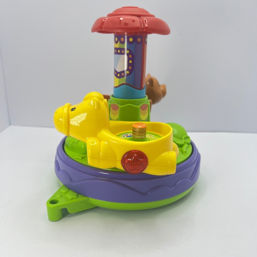 VTech Go Go Smart Friends Carousel Toy Spin Lights MagicPoint Learning Fun - Picture 2 of 13